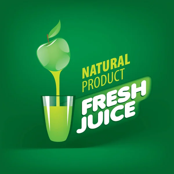 Logo de jus frais — Image vectorielle