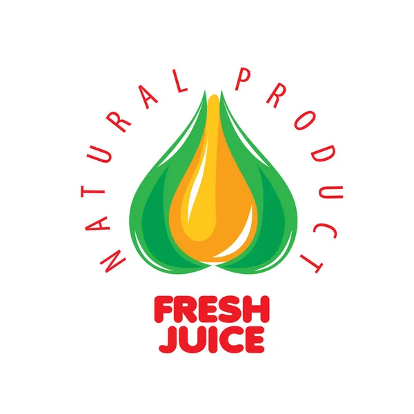 Logo de jus frais — Image vectorielle