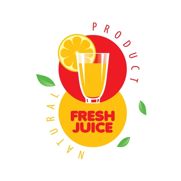 Logo de jus frais — Image vectorielle