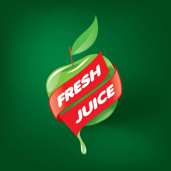 Logotipo do suco fresco — Vetor de Stock