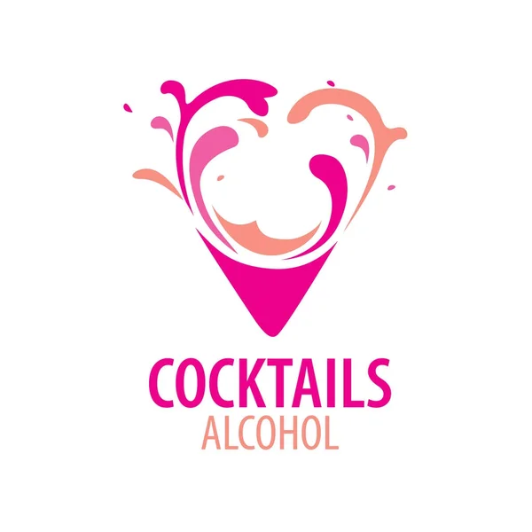 Logo cocktails alcoolisés — Image vectorielle