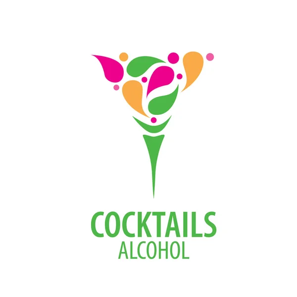 Alcoholic cocktails logo — Stock Vector