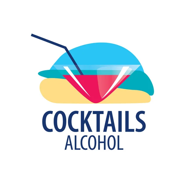 Alcoholic cocktails logo — Stock Vector