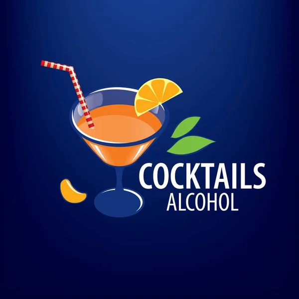 Koktajle alkoholowe logo — Wektor stockowy