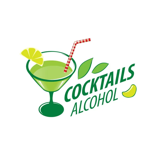 Alkoholische Cocktails Logo — Stockvektor