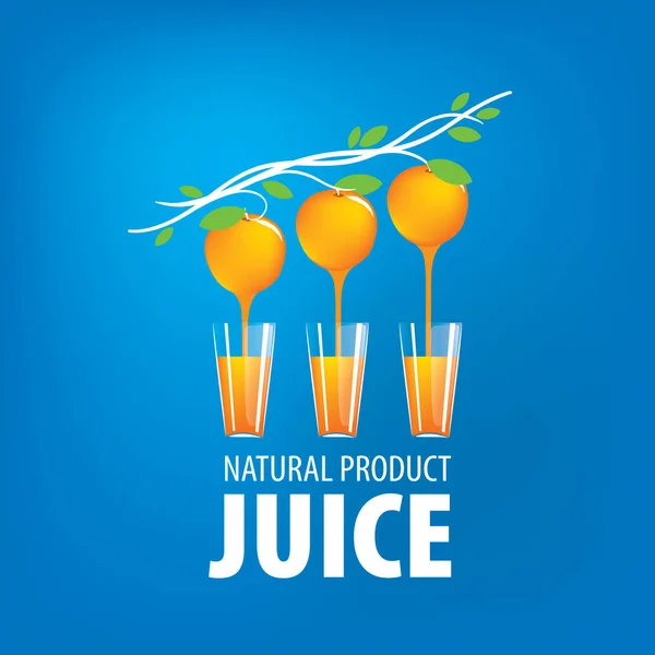 Logo of fresh juice — Stock Vector