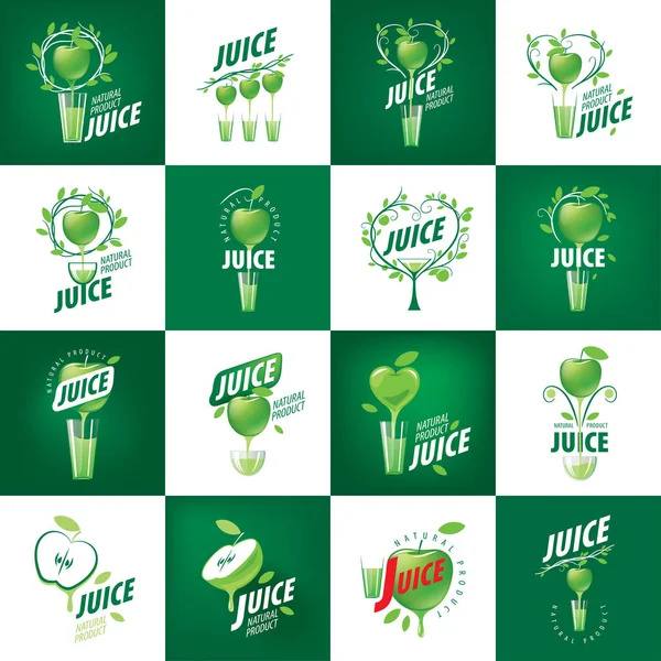 Logotipo do suco fresco — Vetor de Stock