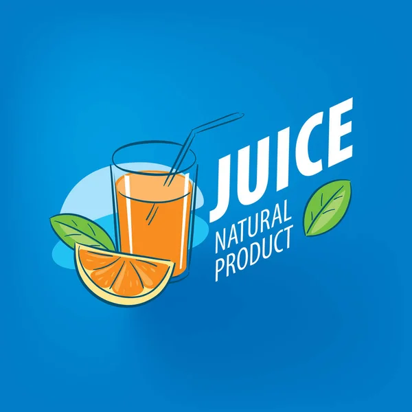 Logotipo del zumo fresco — Vector de stock