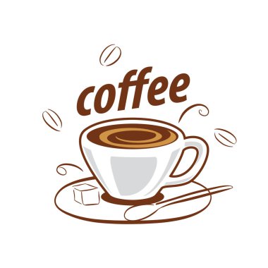 Kahve için vektör logo