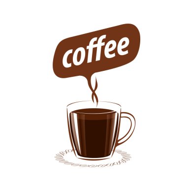 Kahve için vektör logo