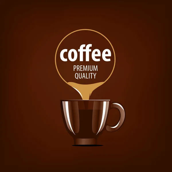 Vector logo for coffee — Stock Vector