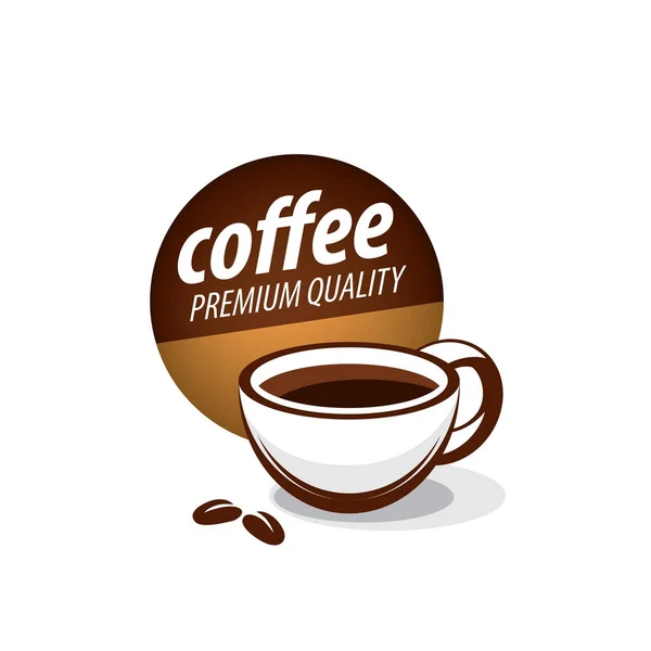 Logotipo vectorial para café — Vector de stock