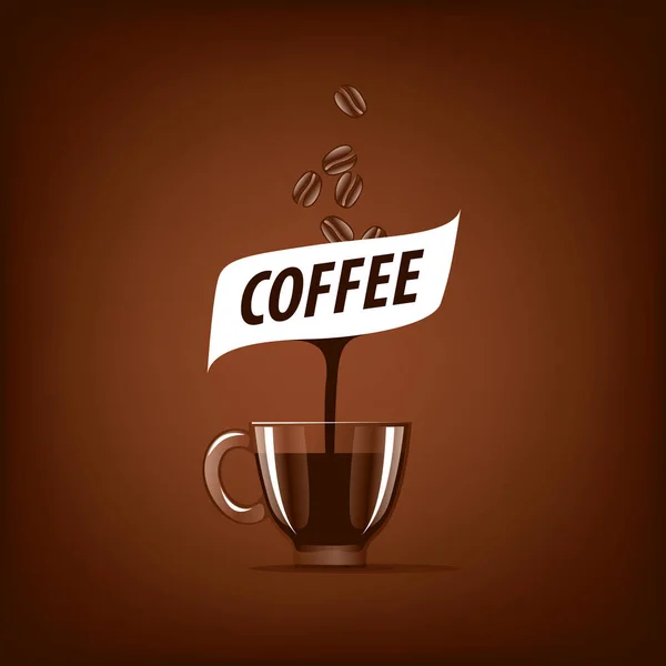 Vektor-Logo für Kaffee — Stockvektor