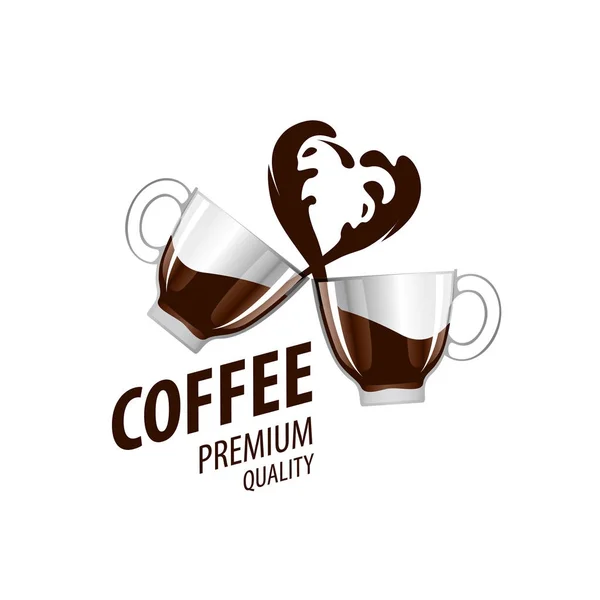 Kahve için vektör logo — Stok Vektör