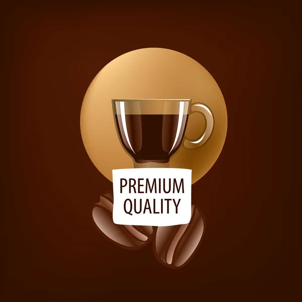 Logo vettoriale per caffè — Vettoriale Stock