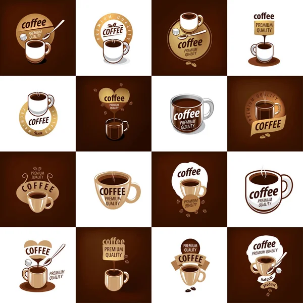 Logotipo vectorial para café — Vector de stock