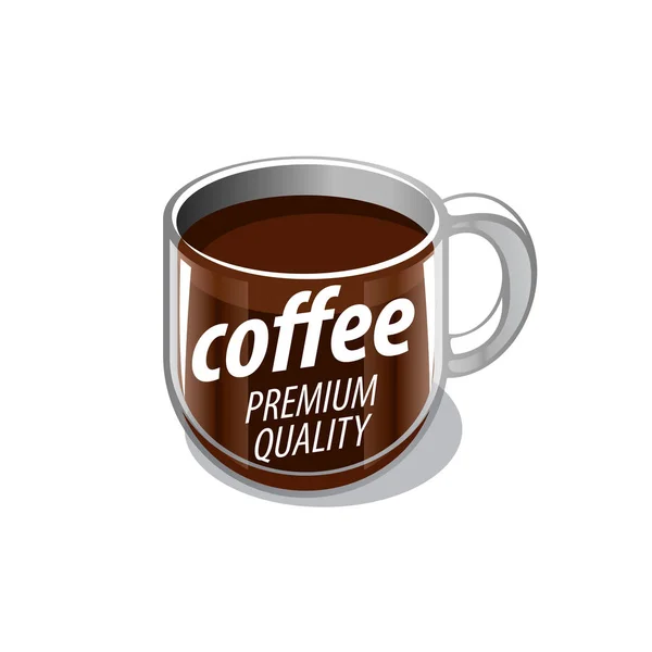 Vektorové logo na kávu — Stockový vektor