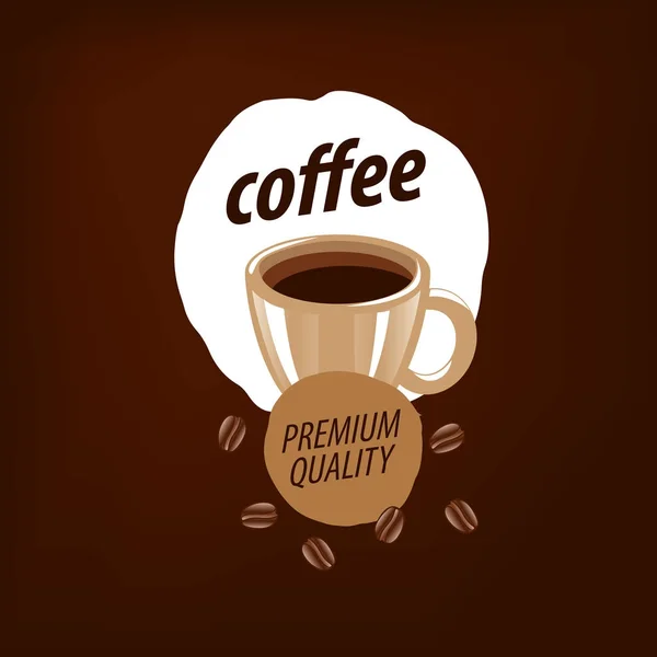 Logotipo vectorial para café — Vector de stock