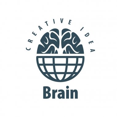 Vektör beyin logosu