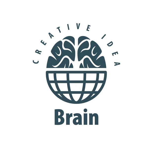 脳のベクトルのロゴ — ストックベクタ