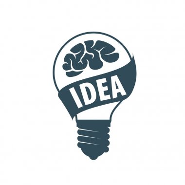 Vektör beyin logosu