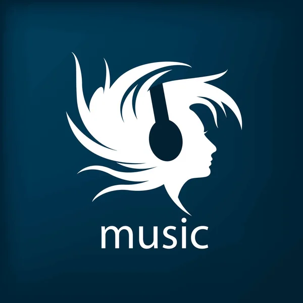 Musica logo vettoriale — Vettoriale Stock