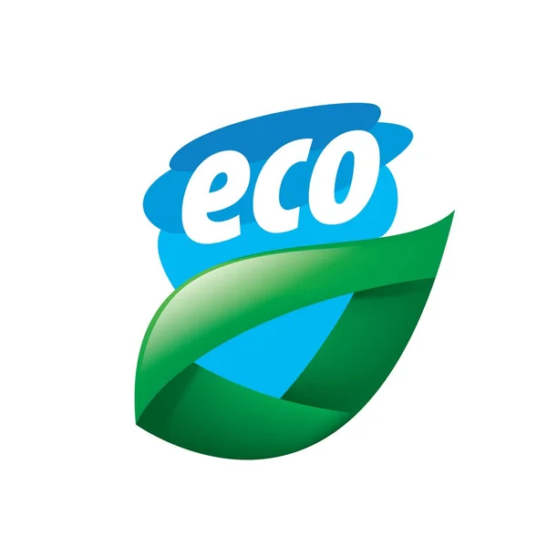 Logotipo vectorial eco — Vector de stock