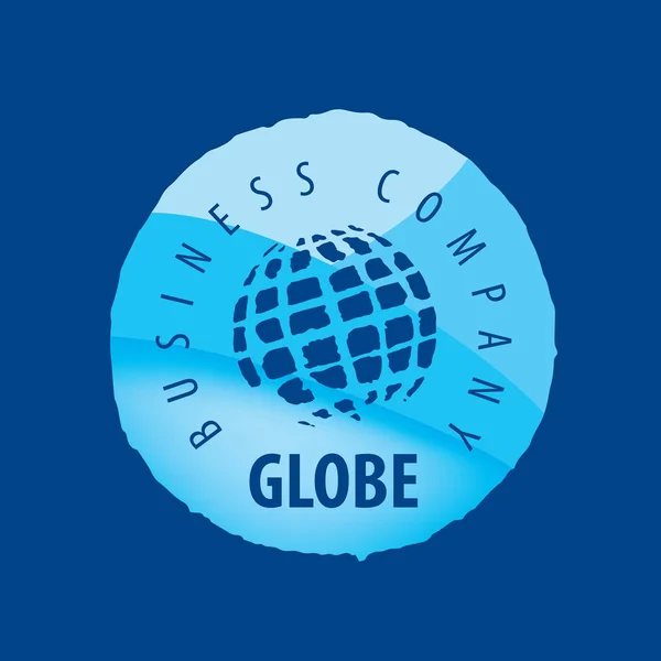 Modelo de logotipo da Terra. Signo do globo —  Vetores de Stock