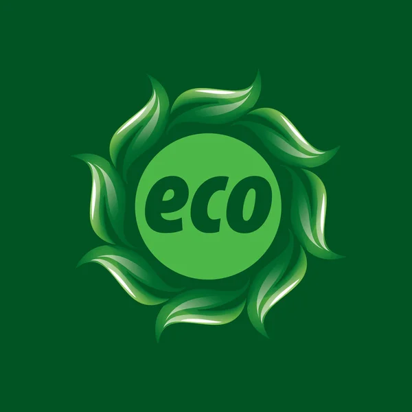 Logo vecteur eco — Image vectorielle