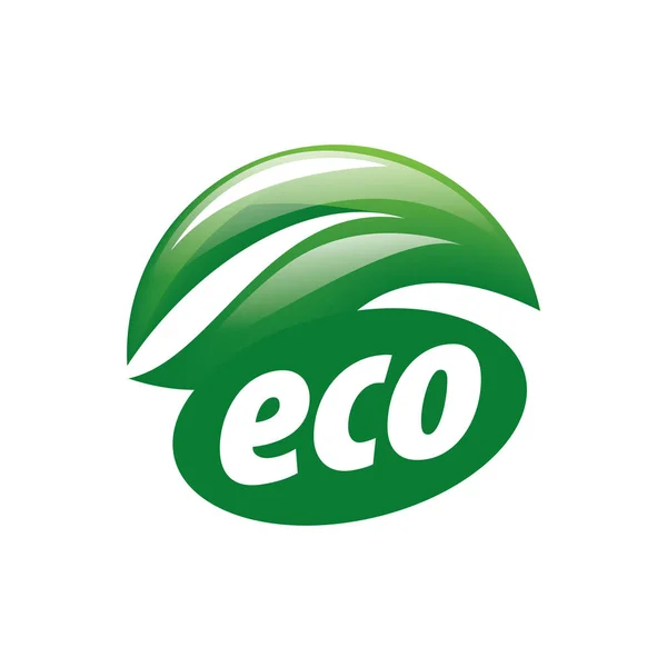 Logotipo vectorial eco — Vector de stock