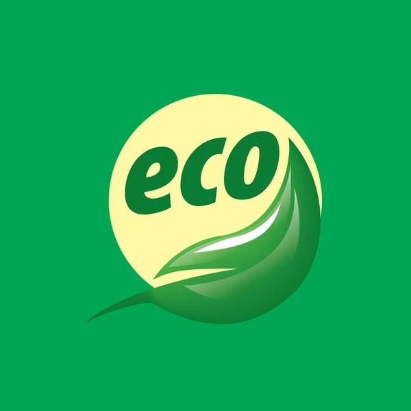 Eco vektorové logo — Stockový vektor