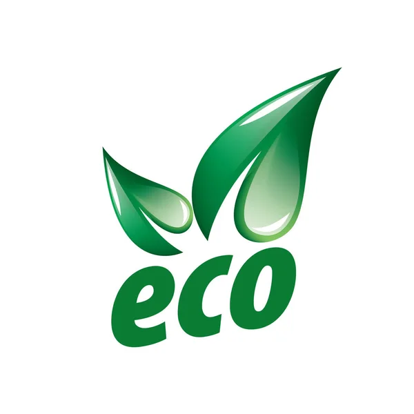 Logotipo vetor eco — Vetor de Stock