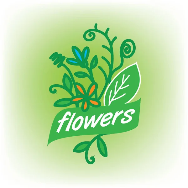 Flower vector logo — Stock Vector