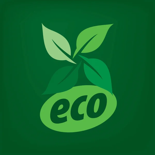 Logotipo vectorial eco — Archivo Imágenes Vectoriales