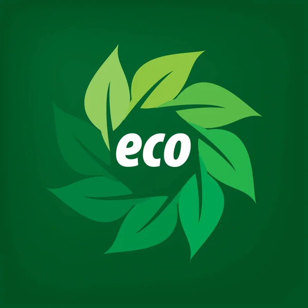 Logotipo vectorial eco — Vector de stock