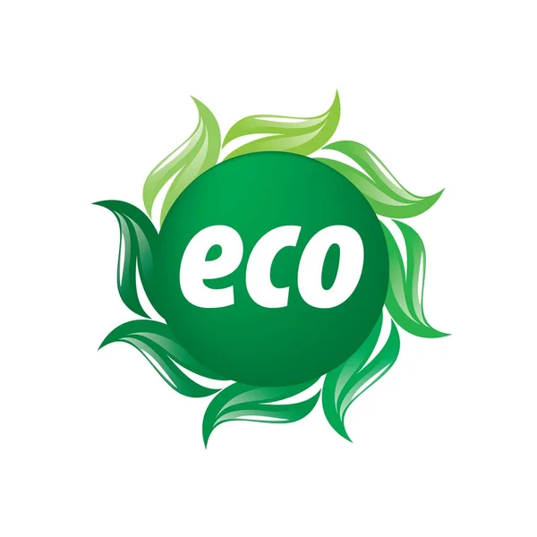 Вектор логотипа eco — стоковый вектор