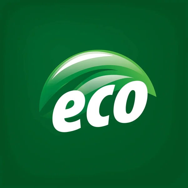 Eco vektorové logo — Stockový vektor