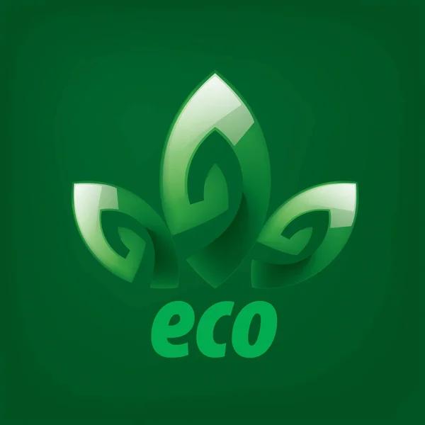 Eco vektorové logo — Stockový vektor
