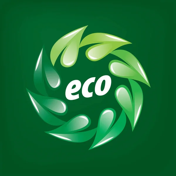 Logo-Vektor Öko — Stockvektor