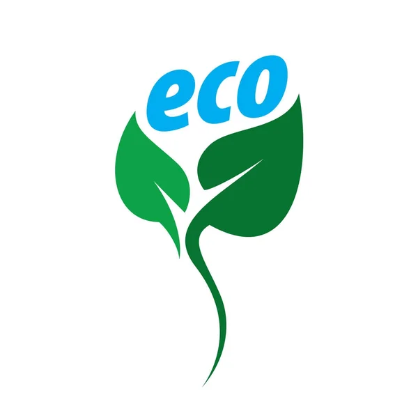 Logotipo vetor eco — Vetor de Stock