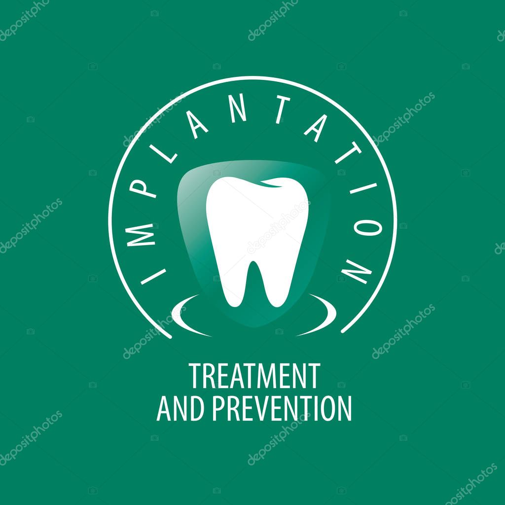 Vector logo for the treatment, prevention, and protection of the teeth