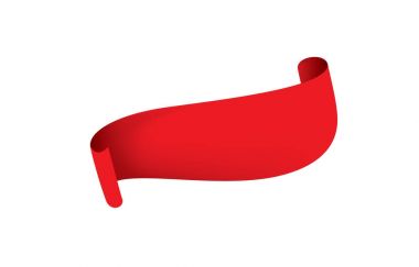 vektör kırmızı kurdele