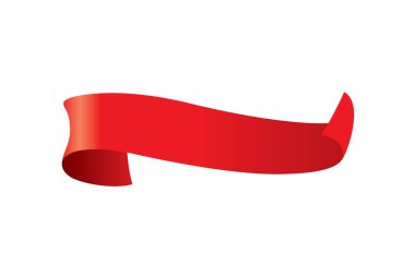 vektör kırmızı kurdele