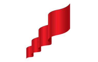 vektör kırmızı kurdele