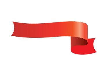 vektör kırmızı kurdele