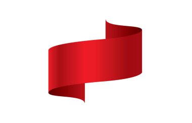 vektör kırmızı kurdele