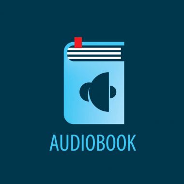 Audiobook. Vektör logo şablonu
