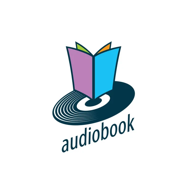 Audiobook. Vektör logo şablonu — Stok Vektör