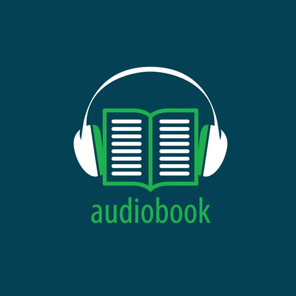 Audiobook. Vector logo template — Stock Vector