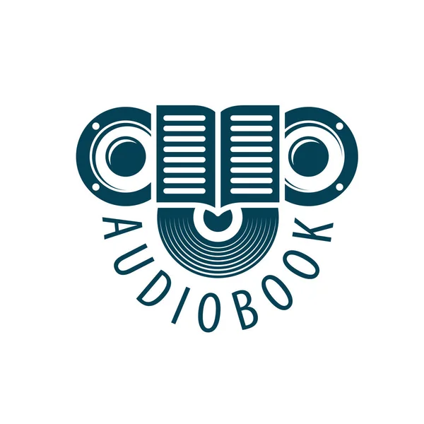 Hangoskönyv. Vektor logo sablonok — Stock Vector